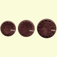 1 , 2 , 5 cent BELGIEN 1999/2000/1999 1 , 2 , 5 cent BELGIEN 1999/2000/1999