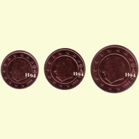 1 , 2 , 5 cent BELGIEN 2003 1 , 2 , 5 cent BELGIEN 2003