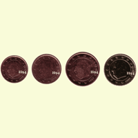 1 , 2 , 5 , 10 cent BELGIEN 1999/2000/1999/1999 1 , 2 , 5 , 10 cent BELGIEN 1999/2000/1999/1999