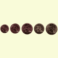1 , 2 , 5 , 10 , 20 cent FINNLAND 1999 1 , 2 , 5 , 10 , 20 cent FINNLAND 1999
