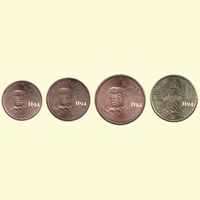 1 , 2 , 5 , 10 cent FRANKREICH 2011