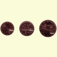 1 , 2 , 5 cent GRIECHENLAND 2003