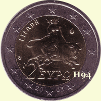 2 Euro GRIECHENLAND 2003