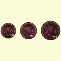 1 , 2 , 5 cent IRLAND 2007