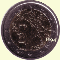 2 Euro ITALIEN 2004 " Dante "