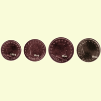 1 , 2 , 5 , 10 cent LUXEMBURG 2009 1 , 2 , 5 , 10 cent LUXEMBURG 2009