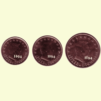 1 , 2 , 5 cent LUXEMBURG 2008