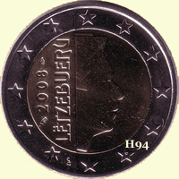 2 Euro LUXEMBURG 2008