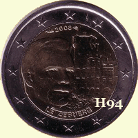 2 Euro LUXEMBURG 2008 "Chateau de Berg"
