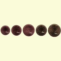 1 , 2 , 5 , 10 , 20 cent NIEDERLANDE 2001 1 , 2 , 5 , 10 , 20 cent NIEDERLANDE 2001