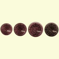 1 , 2 , 5 , 10 cent NIEDERLANDE 1999 1 , 2 , 5 , 10 cent NIEDERLANDE 1999