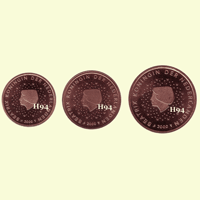1 , 2 , 5 cent NIEDERLANDE 2000