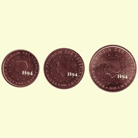 1 , 2 , 5 cent NIEDERLANDE 2005