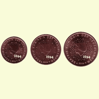 1 , 2 , 5 cent NIEDERLANDE 2006