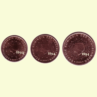 1 , 2 , 5 cent NIEDERLANDE 2008
