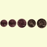 1 , 2 , 5 , 10 , 20 cent ZYPERN 2008 1 , 2 , 5 , 10 , 20 cent ZYPERN 2008