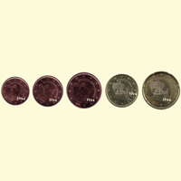 1 , 2 , 5 , 10 , 20 cent ZYPERN 2009