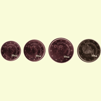 1 , 2 , 5 , 10 cent ZYPERN 2008 1 , 2 , 5 , 10 cent ZYPERN 2008